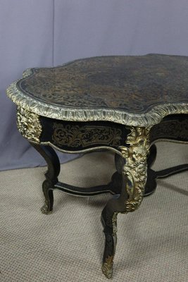 Boulle XIX Black Side Table-WSV-1405592