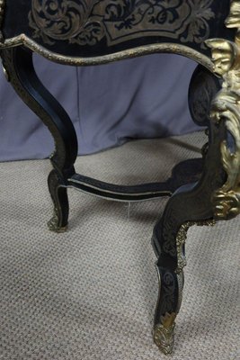 Boulle XIX Black Side Table-WSV-1405592