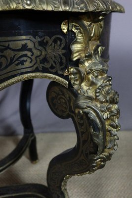 Boulle XIX Black Side Table-WSV-1405592