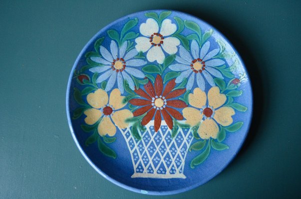 Bouquet Dish by Jean Gallon in Suffenheim, 1920s-AIU-1742670