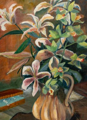 Bouquet of Flowers, 20th Century, Oil on Canvas-WFS-934988