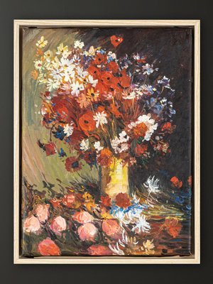 Bouquet, Oil on Canvas, Framed-GPP-1091666