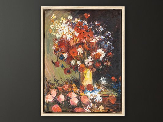 Bouquet, Oil on Canvas, Framed-GPP-1091666