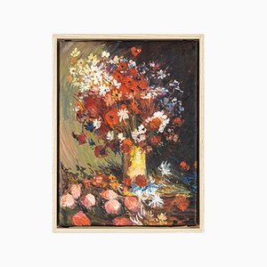 Bouquet, Oil on Canvas, Framed-GPP-1091666