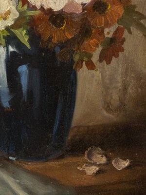 Bouquet, Oil on Plate, Framed-GPP-1048569