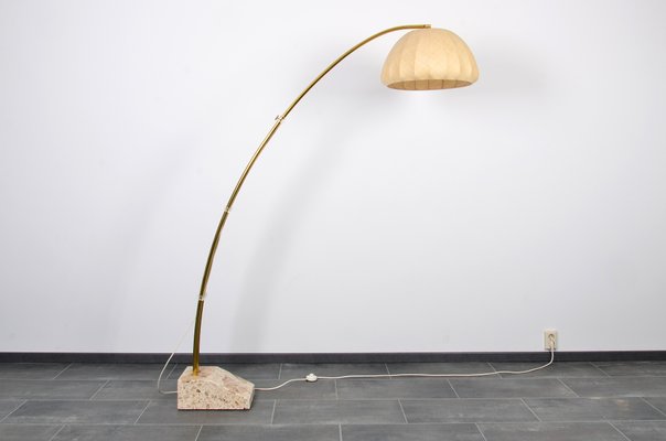 Bow Floor Lamp with Marble Base from Hustadt Leuchten, 1960s-IV-1143868