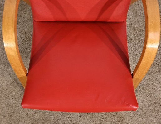 Bow Wood Armchair attributed to Hugues Steiner, 1950s-RVK-1762889