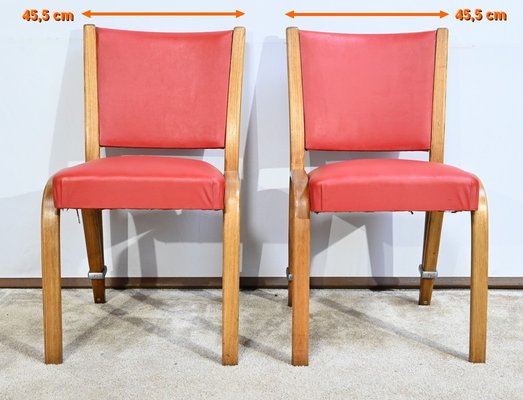 Bow Wood Chairsby H. Steiner, 1950s, Set of 2-RVK-1700976