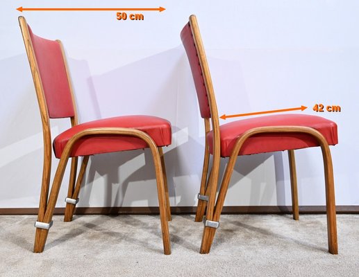 Bow Wood Chairsby H. Steiner, 1950s, Set of 2-RVK-1700976