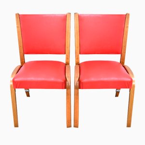 Bow Wood Chairsby H. Steiner, 1950s, Set of 2-RVK-1700976