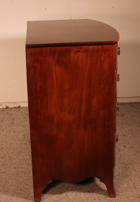 Bowfront Chest of Drawers in Mahogany, 1800s-HPU-1180407