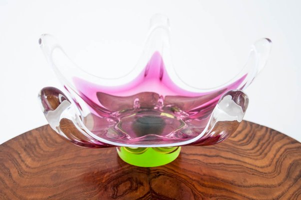 Bowl by Josef Hospodka for Chřibská Glassworks, 1960s-BXB-851728