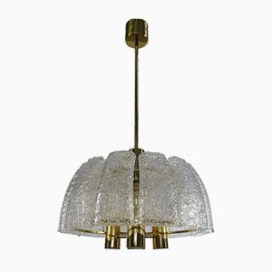 Bowl-Shaped Glass Tube MCM Ceiling Fixture Lamp by Doria for Doria Leuchten, 1960s-FUP-902373