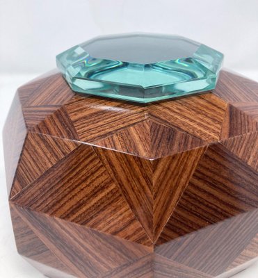 Box in Wood and Glass from Fontana Arte, 1940s-FGA-1770724