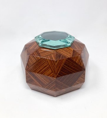 Box in Wood and Glass from Fontana Arte, 1940s-FGA-1770724