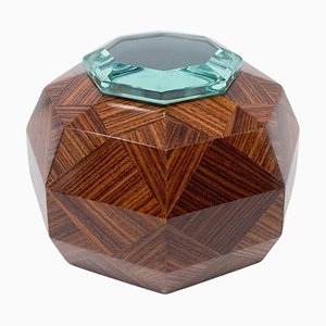 Box in Wood and Glass from Fontana Arte, 1940s-FGA-1770724