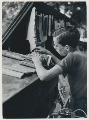 Boy, 1950s, Black and White Photograph-DYV-1219793