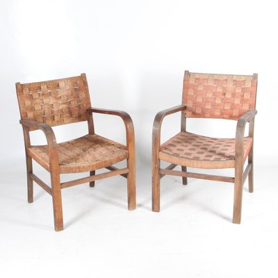 Braided Rope Armchairs, 1960s, Set of 2-DSC-1766272