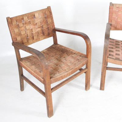 Braided Rope Armchairs, 1960s, Set of 2-DSC-1766272