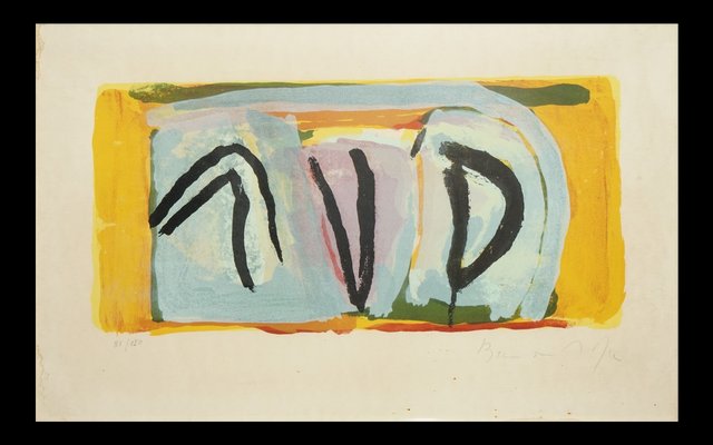 Bram Van Velde, Abstract Composition, 1973, Lithograph-NRC-1788020