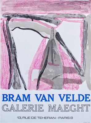 Bram Van Velde, Original Poster, 1975, Lithograph-NRC-1817506