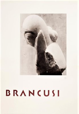 Brancusi Poster with Sculpture Photograph, 1953, Lithograph-NRC-1385614