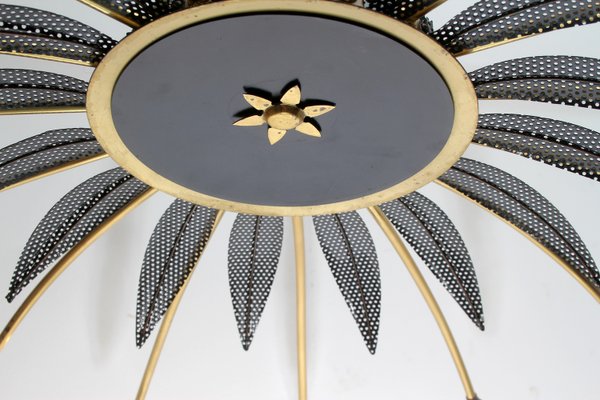 Brass 16-Armed Sputnik Chandelier, 1950s-PF-935313