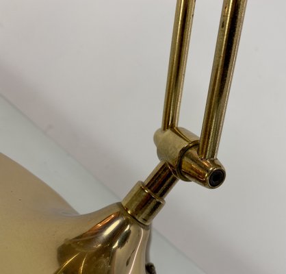 Brass and Acrylic Glass Desk Lamp, 1980s-WZZ-1406661