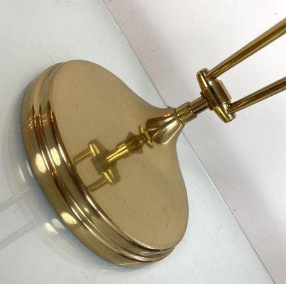 Brass and Acrylic Glass Desk Lamp, 1980s-WZZ-1406661