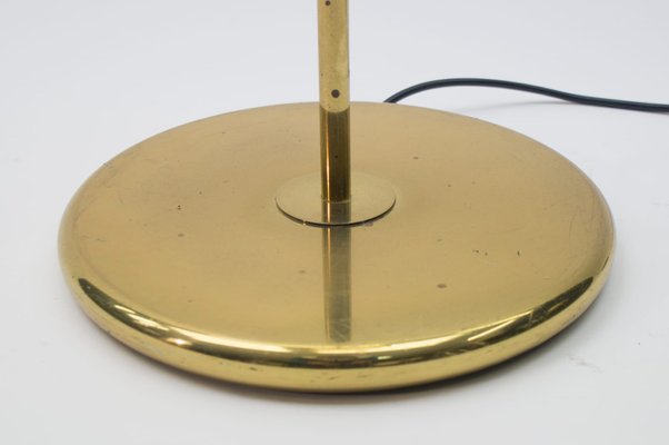 Brass and Acrylic Glass Floor Lamp, 1970s-KQB-618779