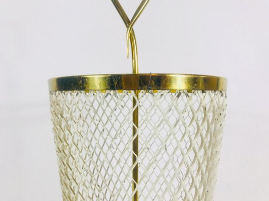 Brass and Aluminium Umbrella Stand from Vereinigte Werkstätten Collection, 1960s-PUK-555427