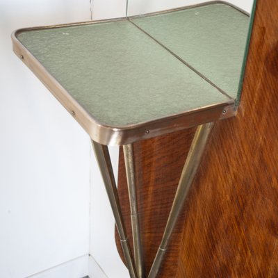 Brass and Briarwood Coat Stand in the style of Giò Ponti, 1950s-JQO-1383925