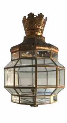 Brass and Crystal Ceiling Lamp-TCS-1056651