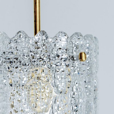 Brass and Crystal Glass Pendant attributed to Carl Fagerlund for Orrefors, Sweden, 1960-VDW-2044192