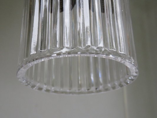 Brass and Glass Cascading Ceiling Lamp, 1960s-EY-554750