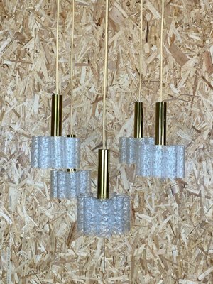 Brass and Glass Cascading Lamp, 1970s-EJL-1062948