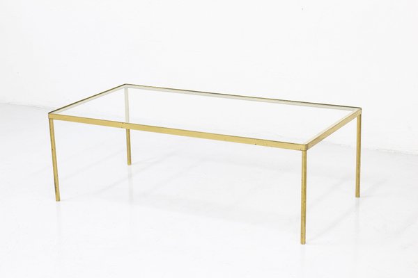 Brass and Glass Coffee Table from Bergboms-KO-1020526