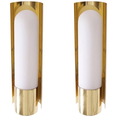 Brass and Glass Wall Light or Sconce from Glashütte Limburg, 1970s-VLZ-632126