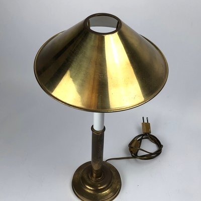 Brass and Lacquered Table Lamps by Tommaso Barbi, 1970s, Set of 2-OT-843776