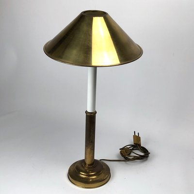 Brass and Lacquered Table Lamps by Tommaso Barbi, 1970s, Set of 2-OT-843776