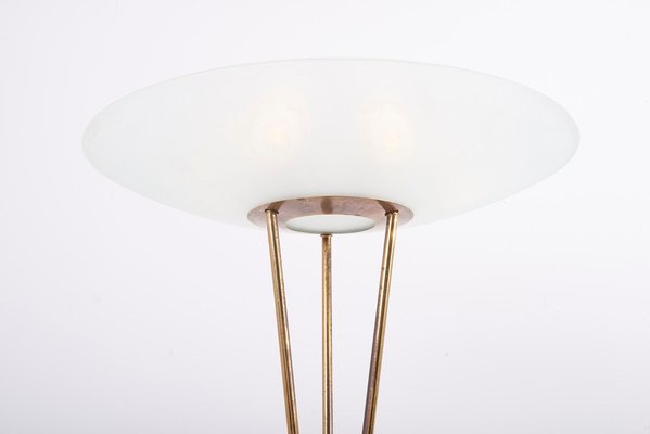 Brass and Marble Floor Lamp from Stilnovo, Italy, 1950s-SFD-1369744