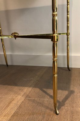 Brass and Marble Side Table from Maison Baguès-BA-1365407