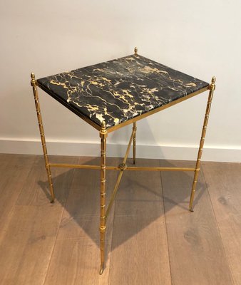 Brass and Marble Side Table from Maison Baguès-BA-1365407