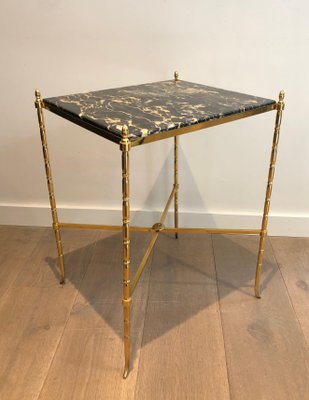 Brass and Marble Side Table from Maison Baguès-BA-1365407