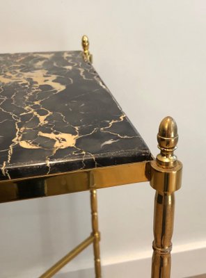 Brass and Marble Side Table from Maison Baguès-BA-1365407