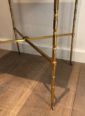 Brass and Marble Side Table from Maison Baguès-BA-1365407