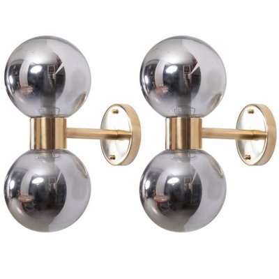 Brass and Mercury Glass Wall Lamp or Sconce in the Style of Stilnovo-VLZ-632007