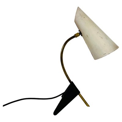 Brass and Metal Table Lamp attributed to Louis Kalff, 1950s-PUK-1416520