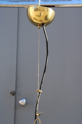 Brass and Murano Glass Ball Ceiling Lamp from VeArt, 1970s-EH-786343