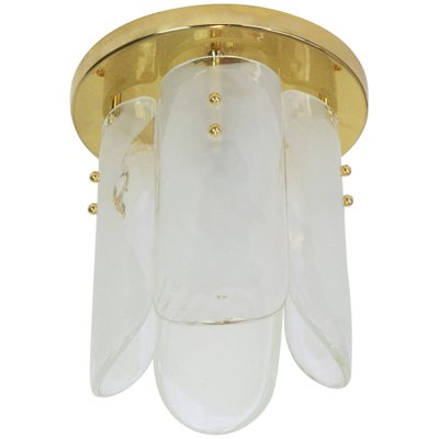 Brass and Murano Glass Light Fixture from Kalmar, Austria, 1970s-UGR-1085921